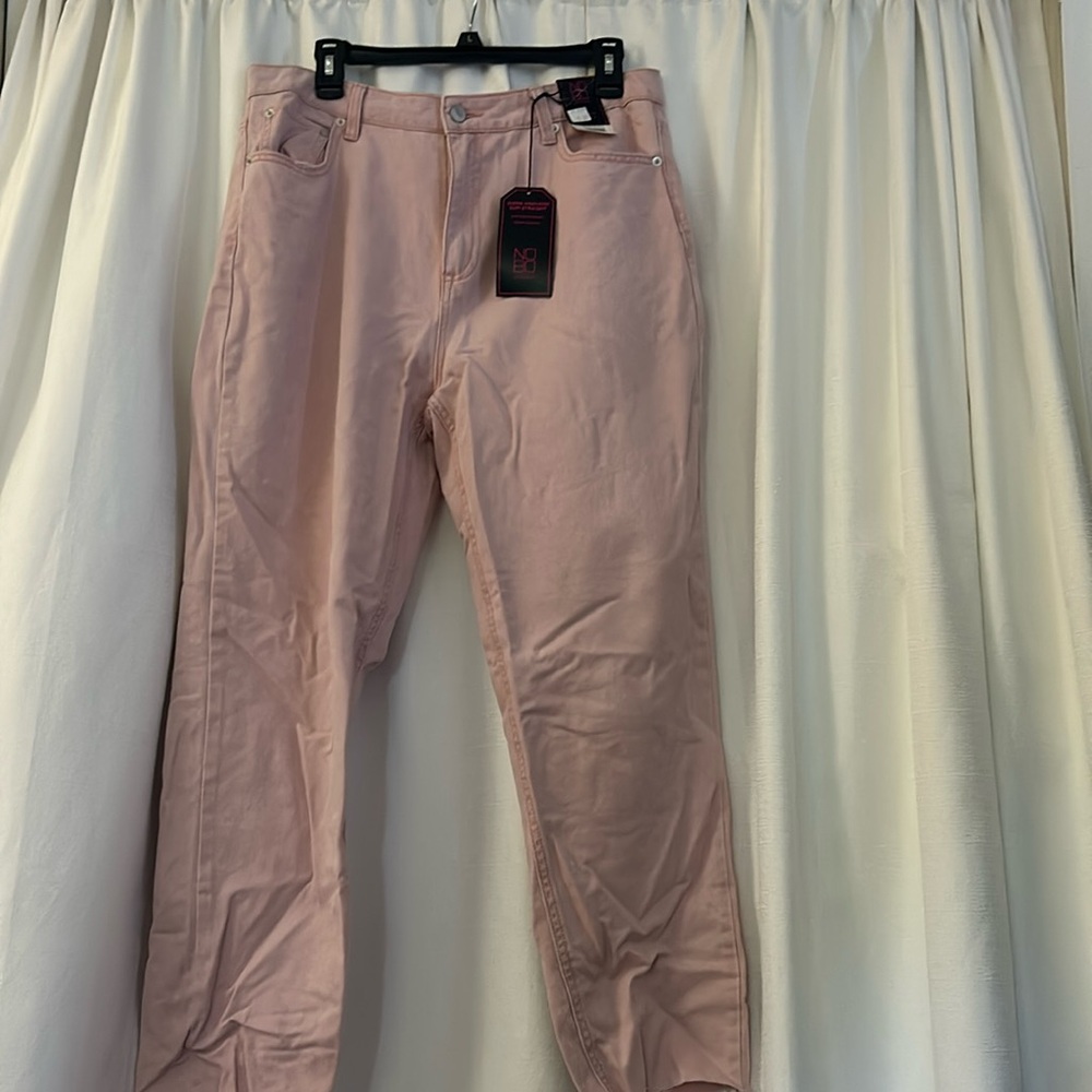 NOBO Light pink super high rise slim straight Jeggings